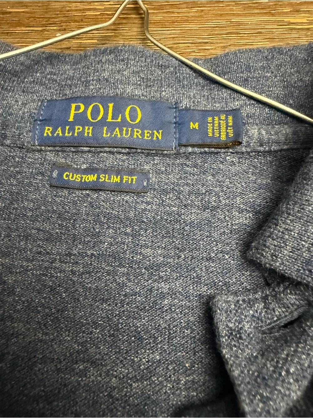 Polo by Ralph Lauren Navy Heather Short-Sleeve Polo with Red Pony